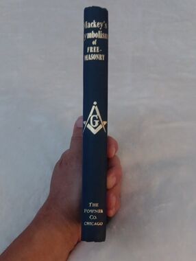 Mackey's Symbolism of Free-Masonry Hardcover - Navy Blue with Gold Emblem